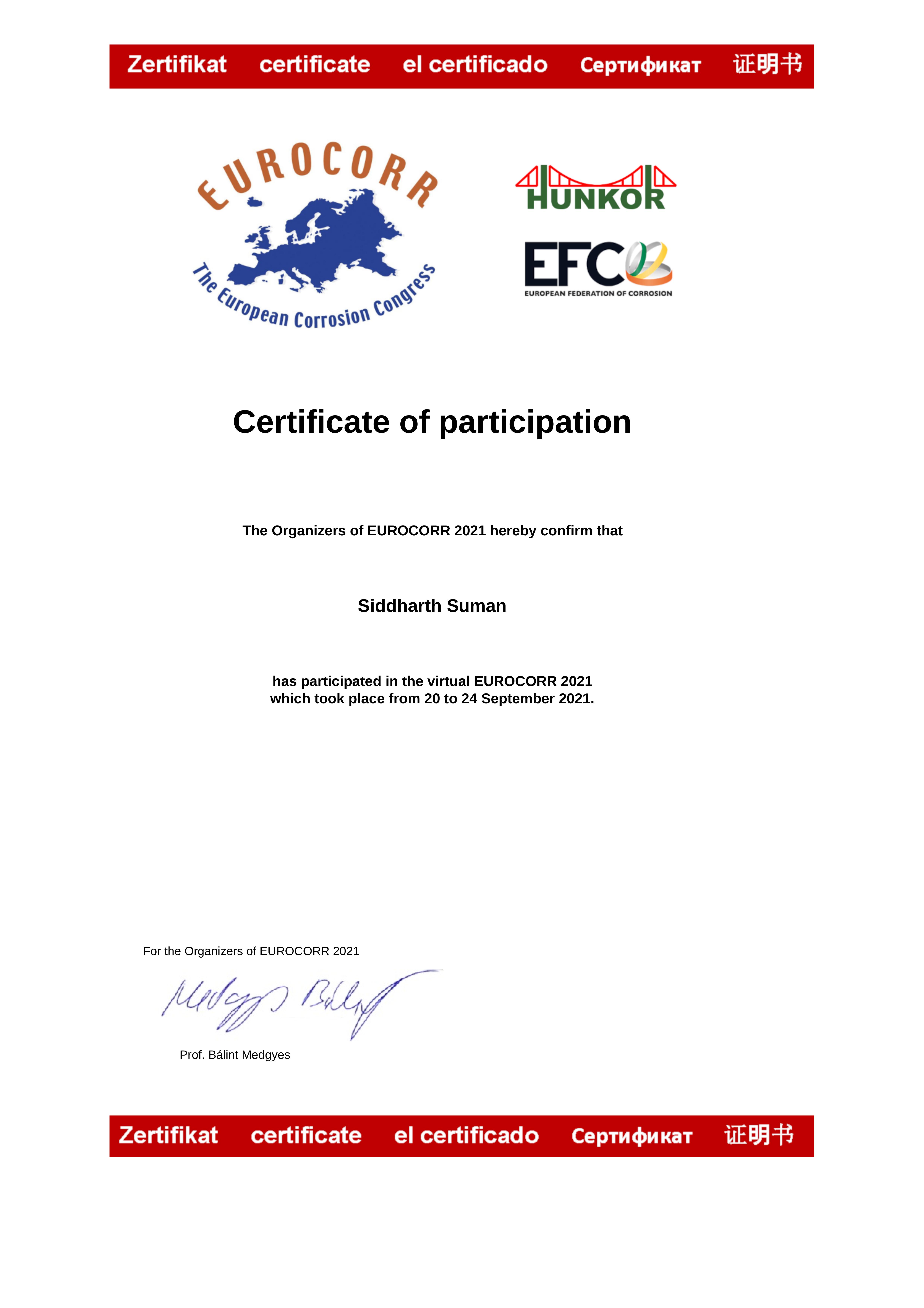 EUROCORR 2019