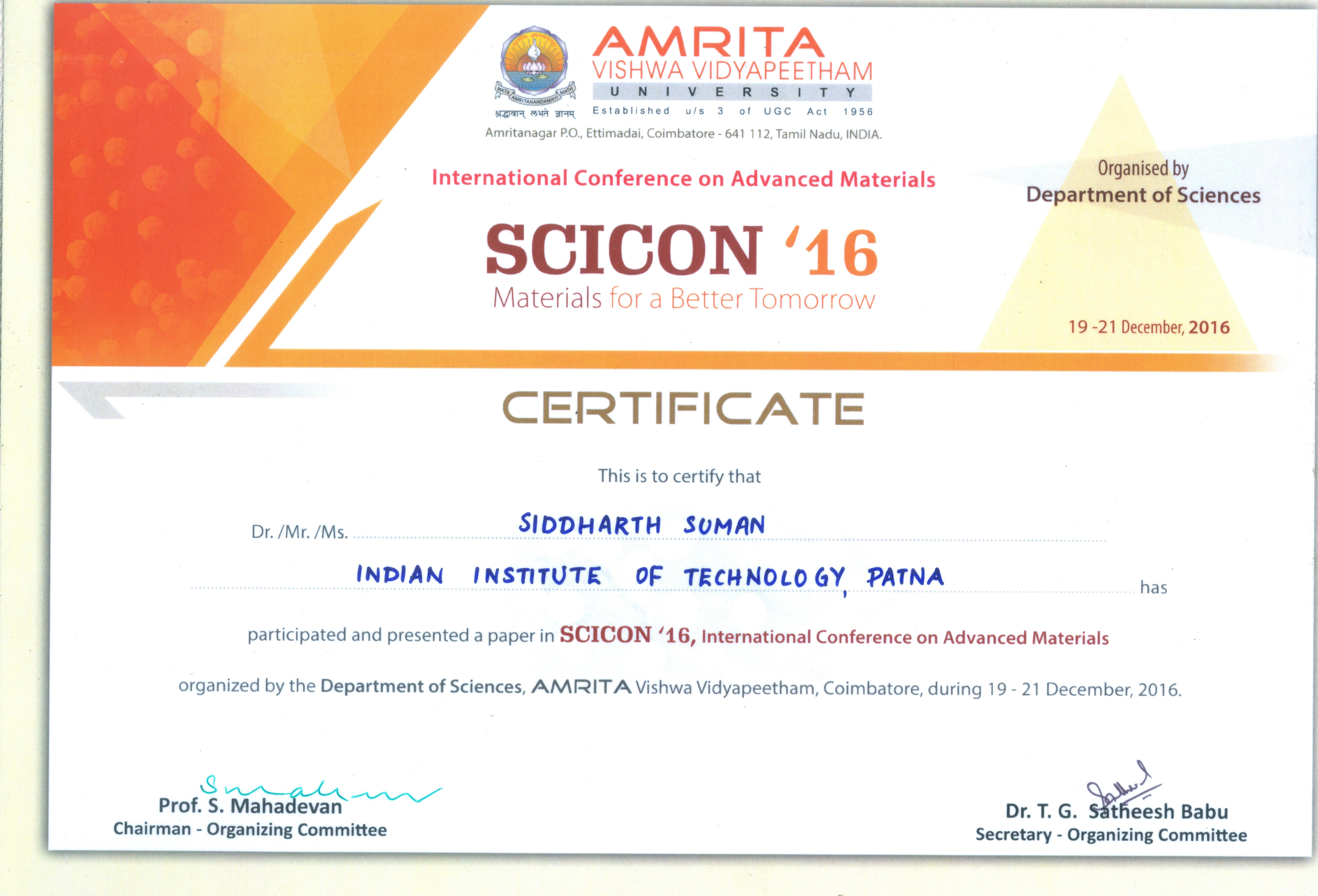 SCICON 2016
